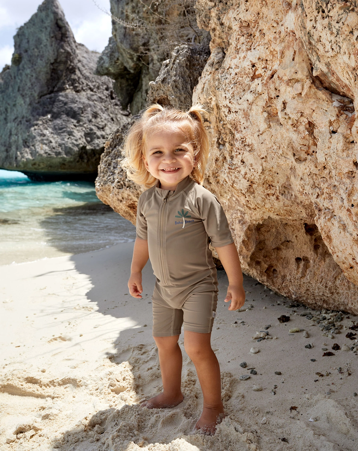 Schwimmanzug BOHO BEACH kurz in choco