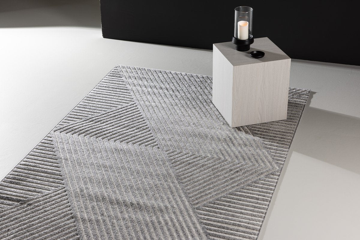 Monti Vloerkleed - 340 x 240 cm - Grijs