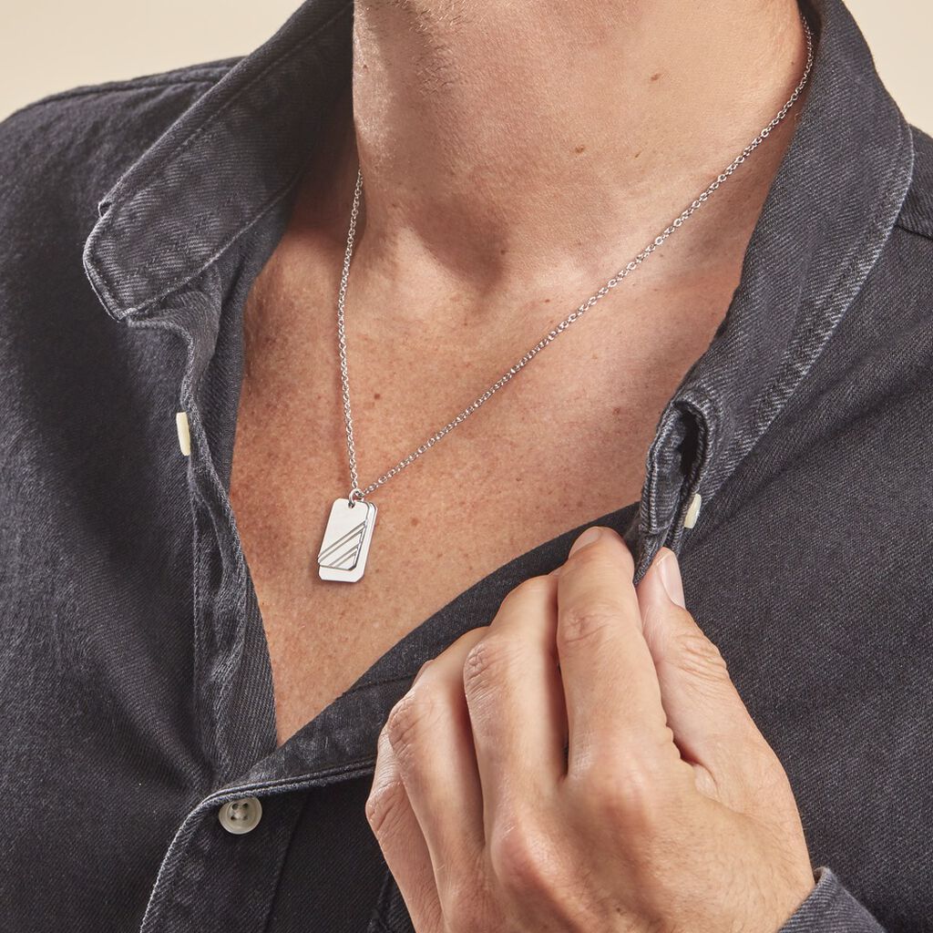 Collier Argent Blanc Djimy
