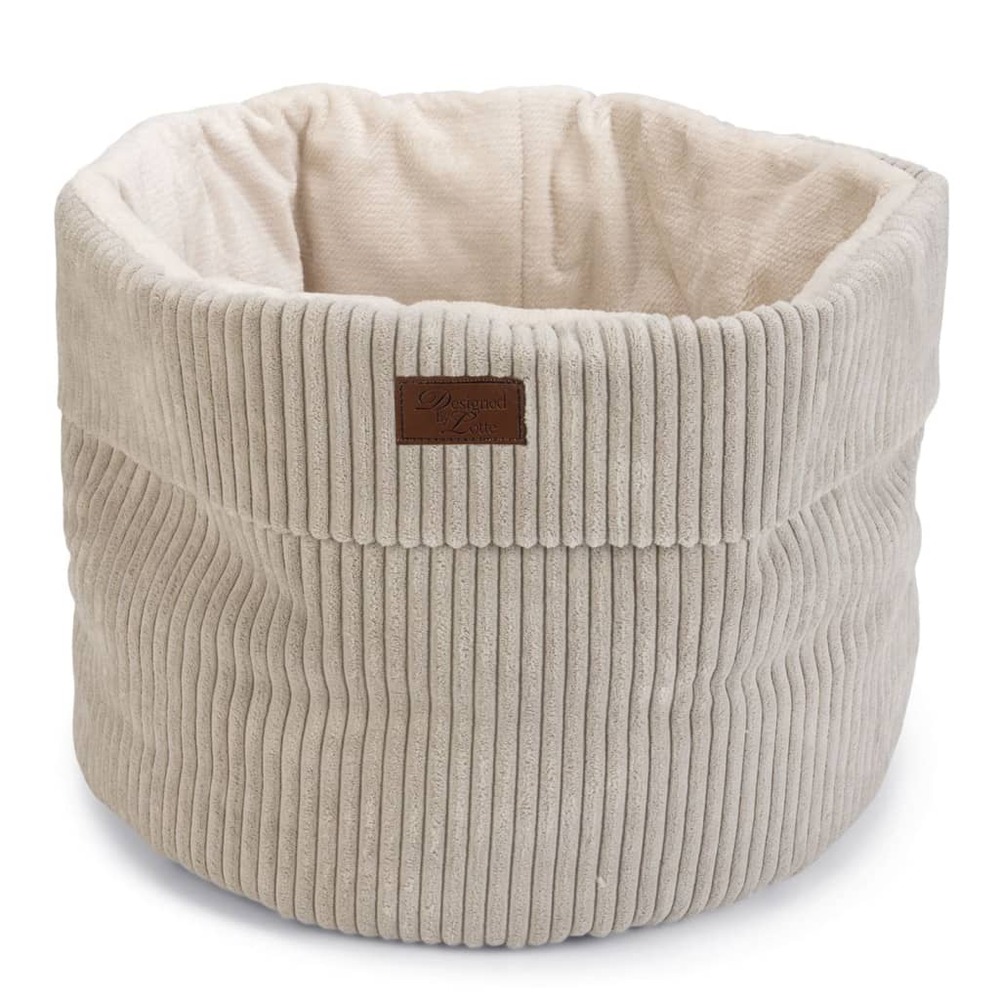Lit nervuré pour chat gris 50x35 cm
