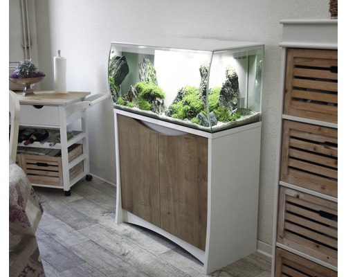 Aquariumkast Fluval Flex 123 l 82,8 x 36,4 x 69 cm wit-licht hout
