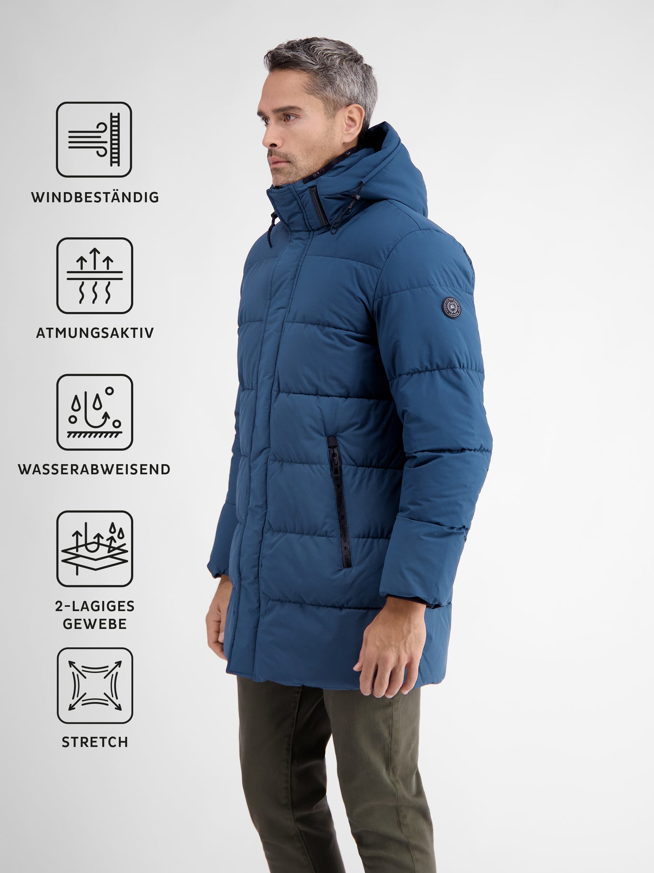 Longjacket, gesteppt