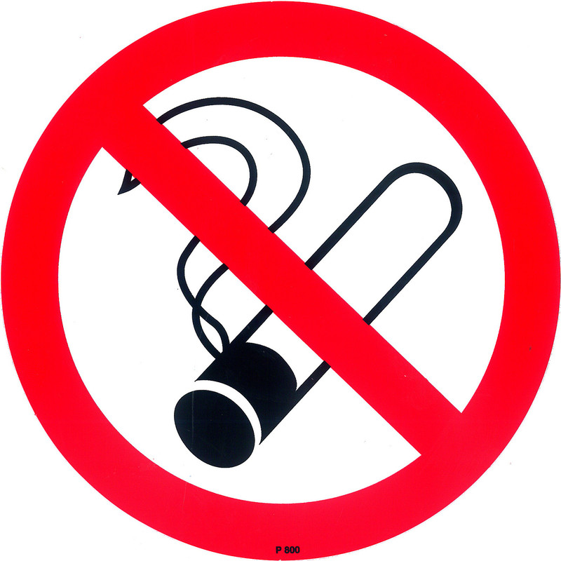 Sticker verboden te roken Ø15cm*