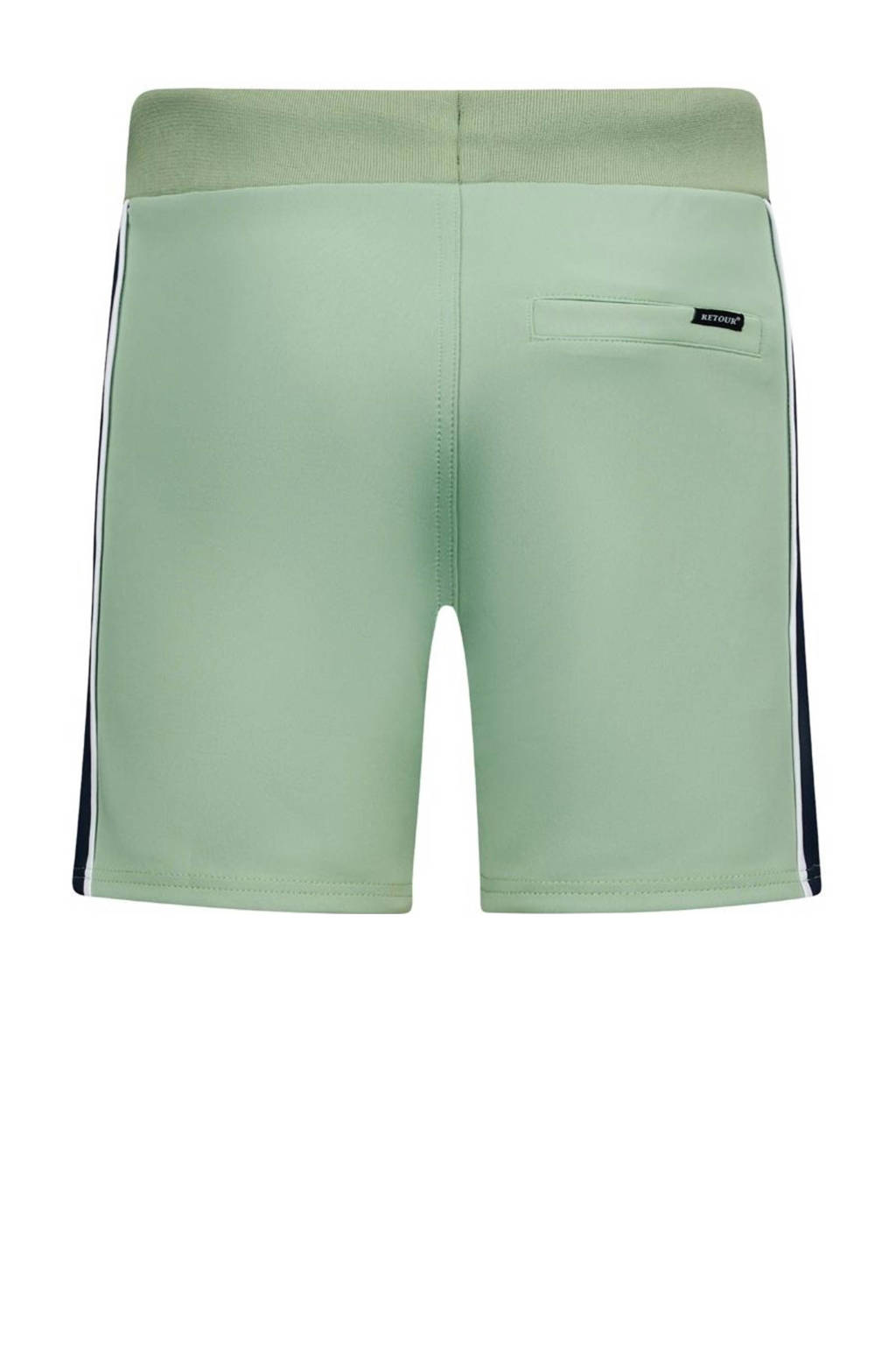 Retour Jeans sweatshort Lars lichtgroen/donkerblauw