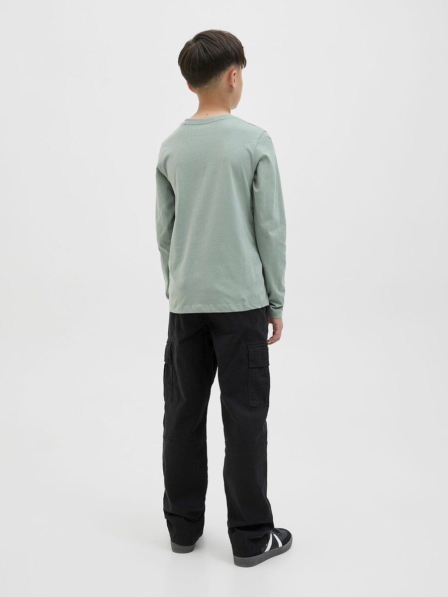 JACK & JONES JUNIOR<br>Camiseta de manga comprida para crianças de 10 a 16 anos