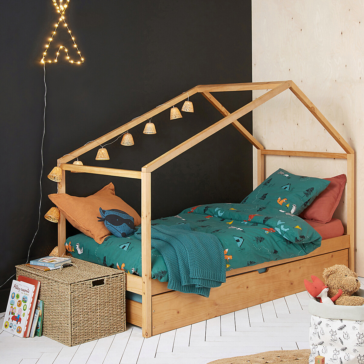 LA REDOUTE INTERIEURS<br>Caixa dobrável em capim-marinho, 60 cm, Cinema
