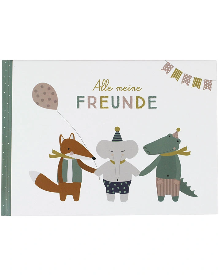 Freundebuch ALLE MEINE FREUNDE in bunt