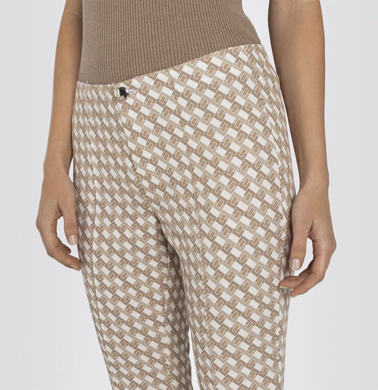MAC Jeans ANNA Light camel printed