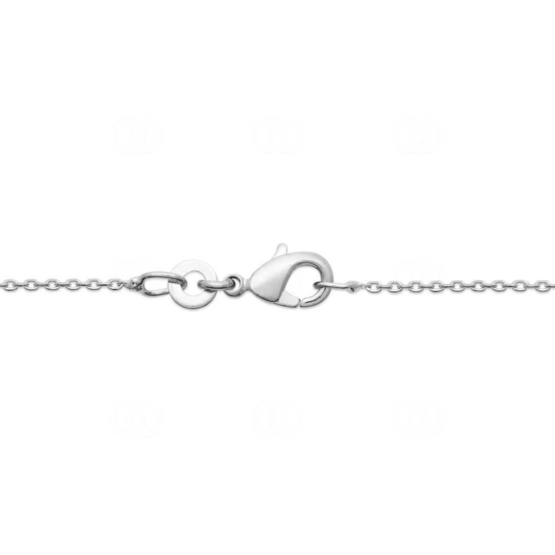 Collier mit Anhänger 925 Silber rhodiniert 45cm