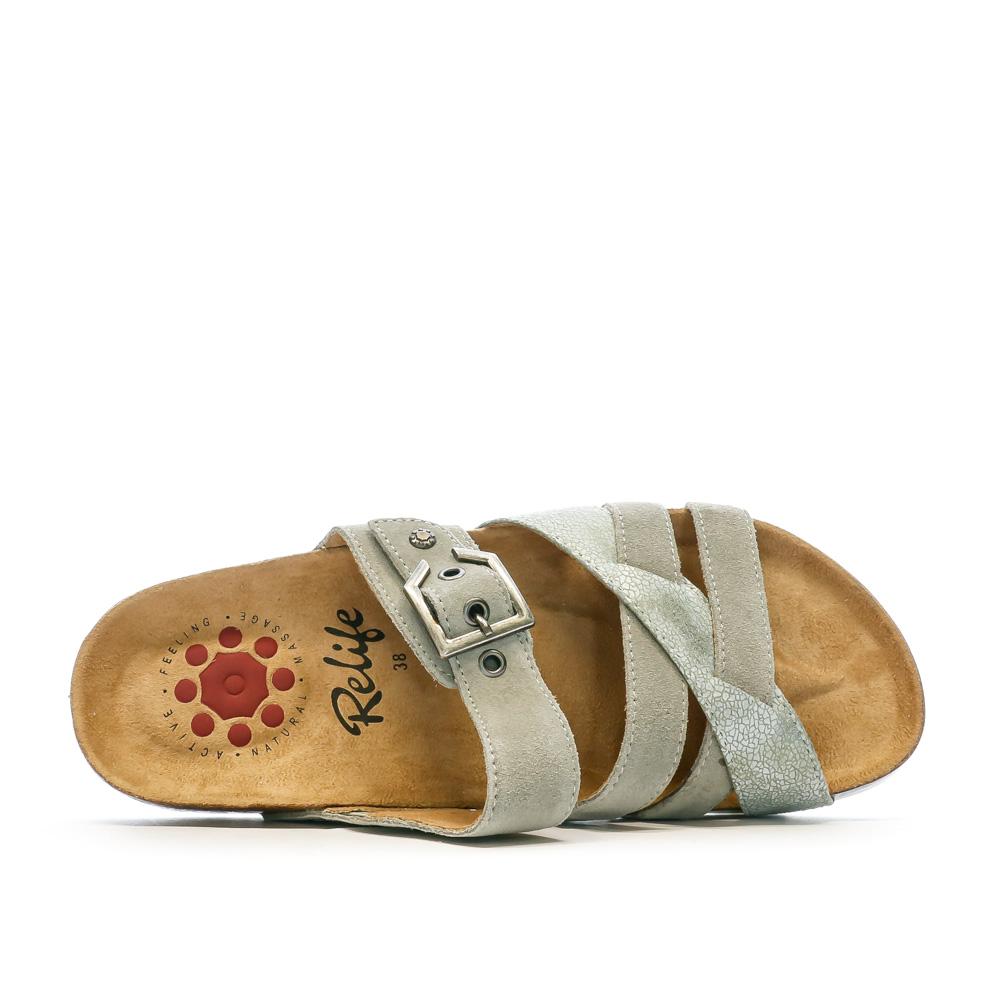 Relife Sandales Grises Femme RELIFE Hartop