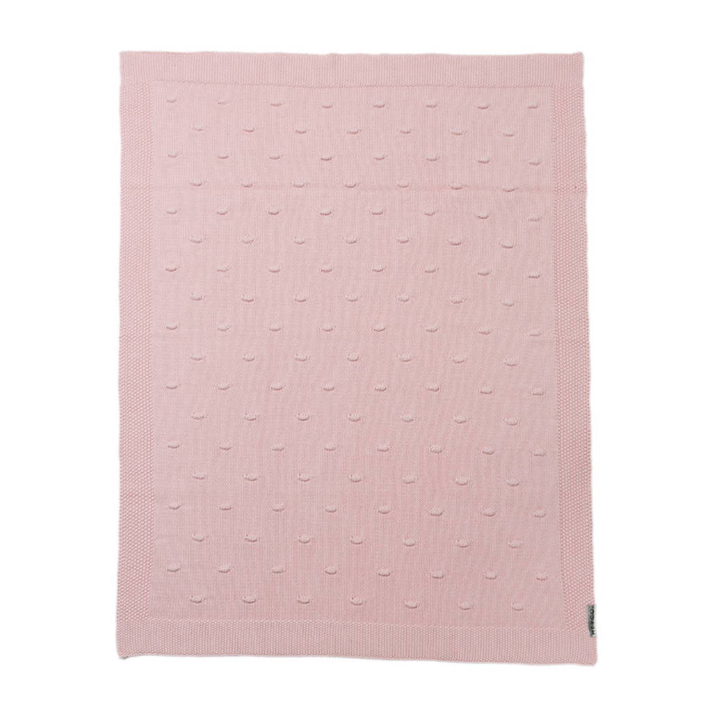 Silverline Knots wiegdeken 75x100 cm roze