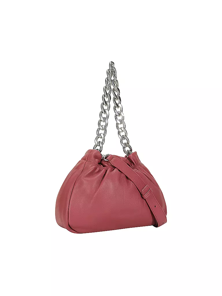 LES VISIONNAIRES Ledertasche - Umhängetasche CAMILLE SILKY beere