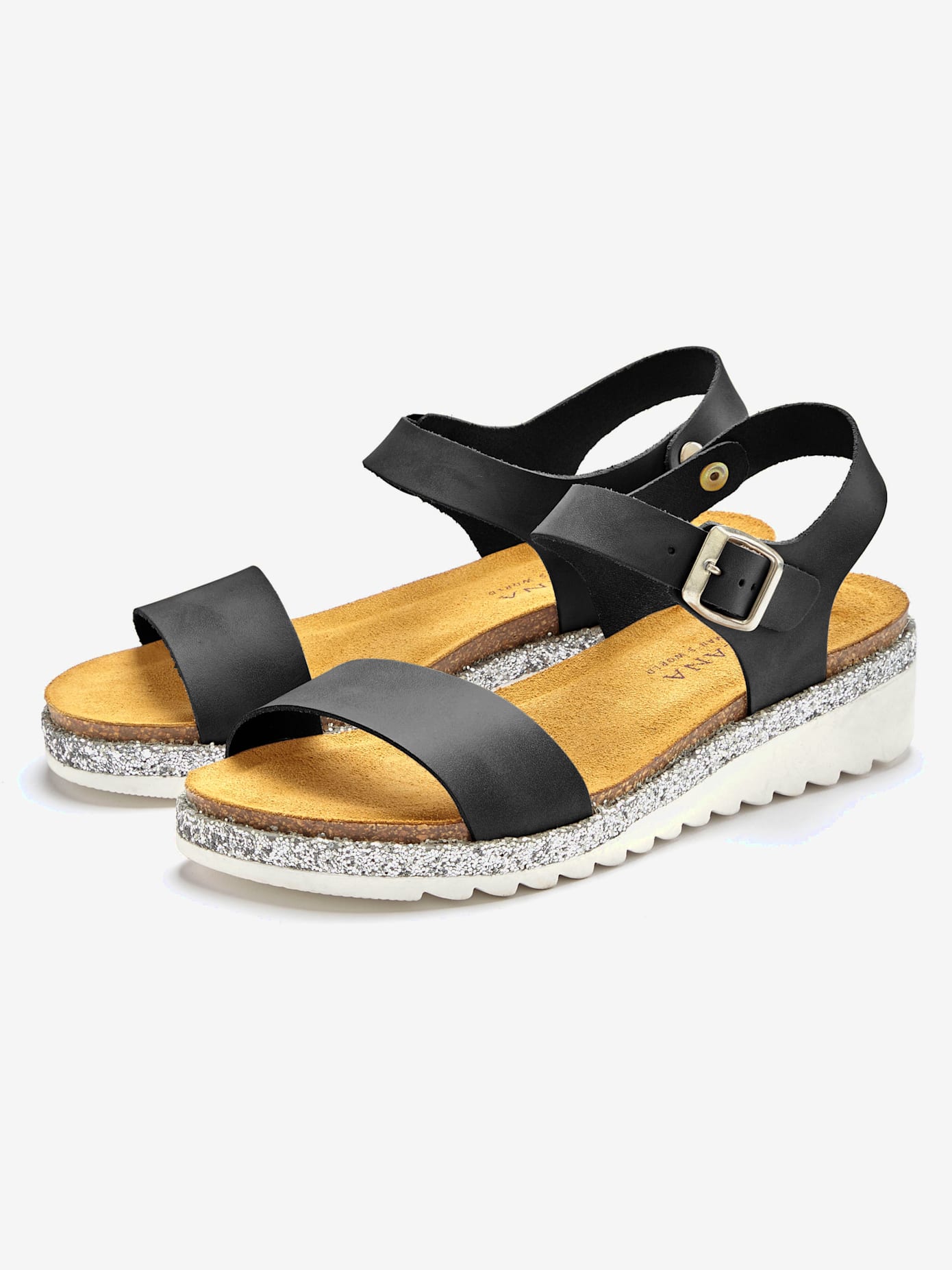 Sandales à brides cuir de qualité