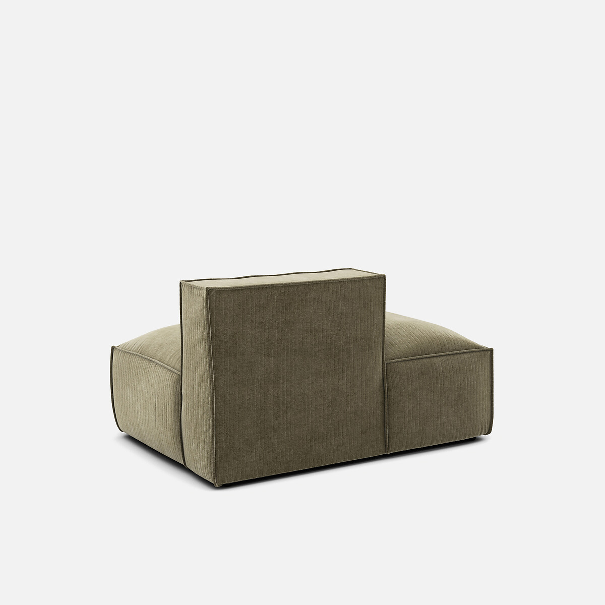 LA REDOUTE INTERIEURS<br>Sofá lounge, esquerda, veludo vintage, Seven