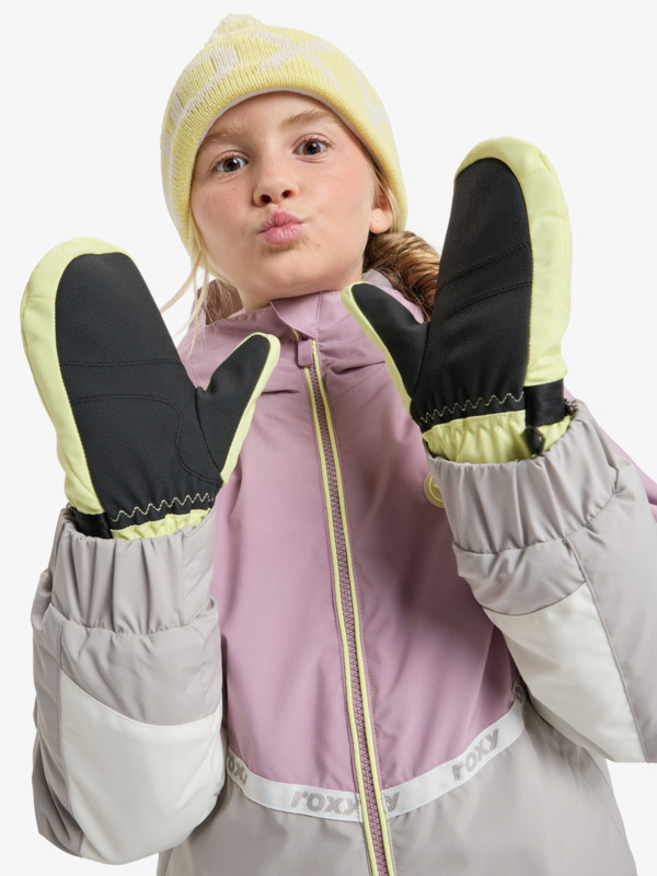Roxy Jetty Girl Solid Moufles techniques ski/snowboard Jaune Fille