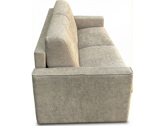 CITY - Canapé lit Gaston 3 pl. grege L189 matelas 140x190 H14cm