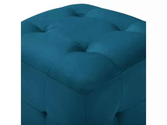 2 pièces Tables de chevet Bleu 30x30x30 cm Tissu velours