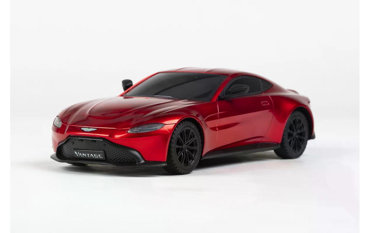 Auto Aston Martin Vantage mit Licht, Rot, 1:24Ferngesteuerter Sportwagen mit Licht für Kinder ab 6 Jahren