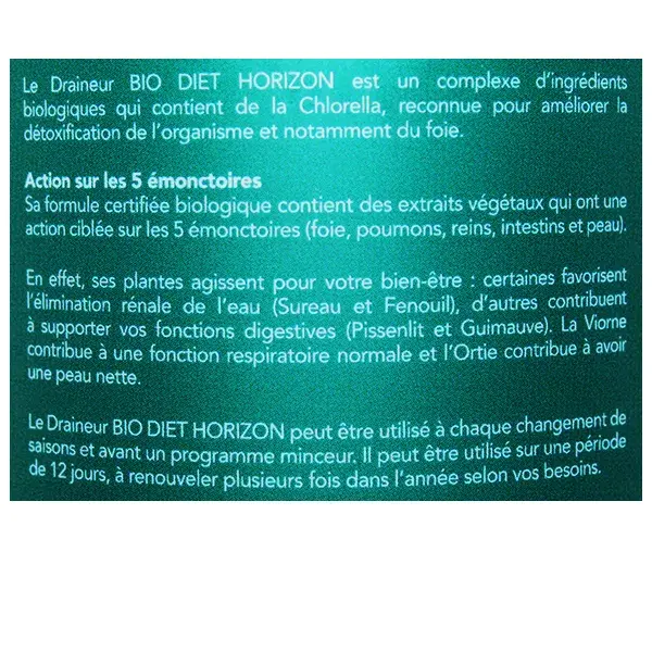 Diet Horizon Draineur 5 Emonctoires Bio 500ml
