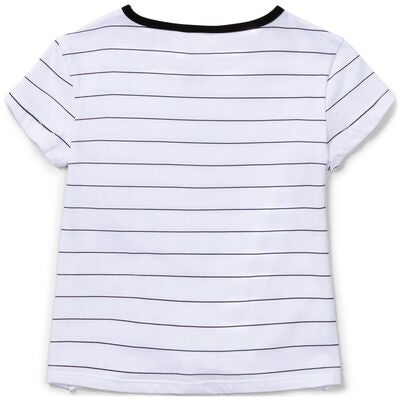 Luca & Lola Barletta Topp, White/Black Stripes