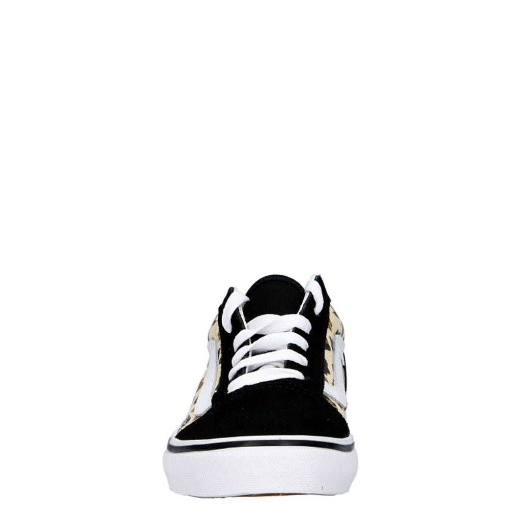 VANS Old Skool Leopard Glittersneakers zwart/bruin/wit