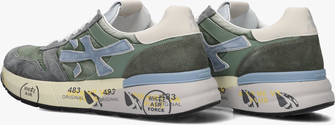 groene premiata lage sneakers mick