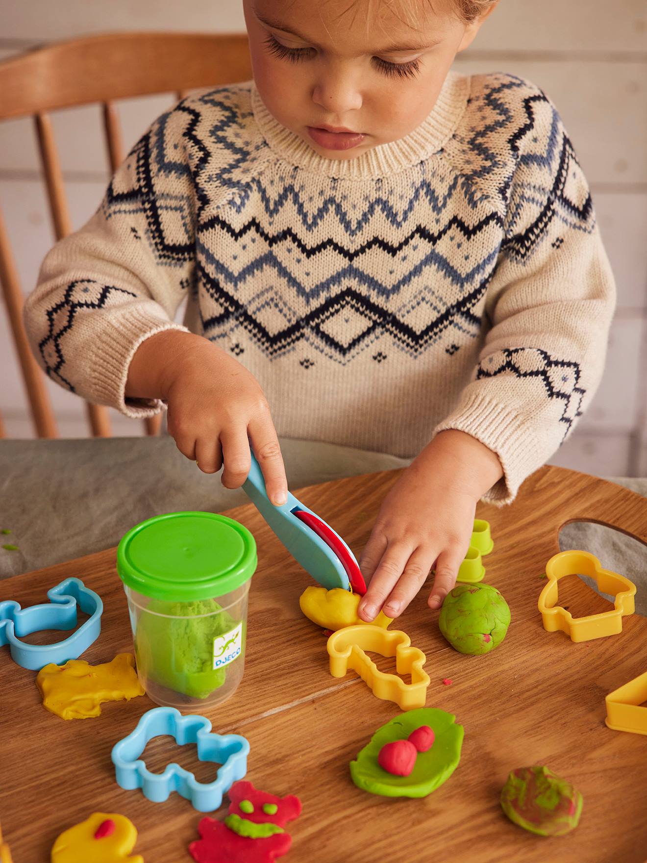 Playdough para atividades manuais DJECO Azul