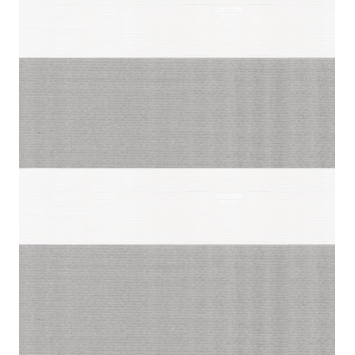 Duo Rolgordijn Draaikiepraam kunststof of aluminium 4019 streep zilver