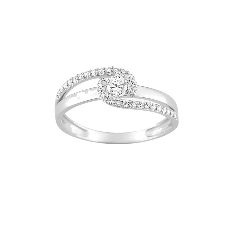 Bague Femme - Oxyde de zirconium - Or 9 Carats