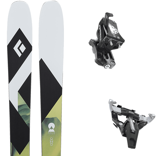 Pack ski de randonnée BLACK DIAMOND HELIO CARBON 88 + Fix
