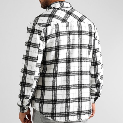Surchemise A Carreaux 0339 Noir Blanc