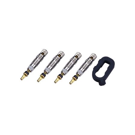 PRESTA Ventilaufsatz, 4 Stück, inkl.Tool  silber