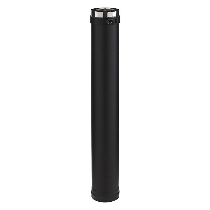 Elément droit Therminox ø150 mm noir, 1 m Poujoulat