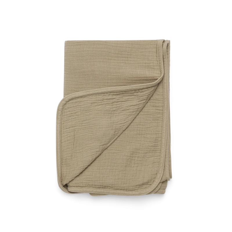 Ploekie Muslin Blanket XL | Bear | Taupe