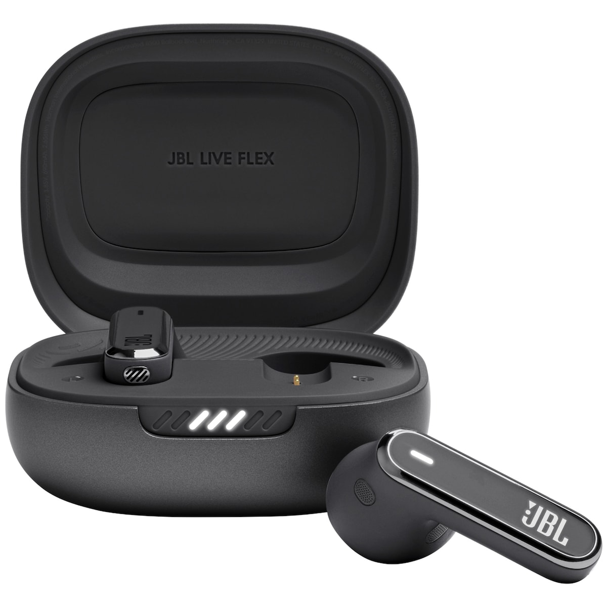 JBL Live Flex helt trådløse in-ear hodetelefoner (sort)