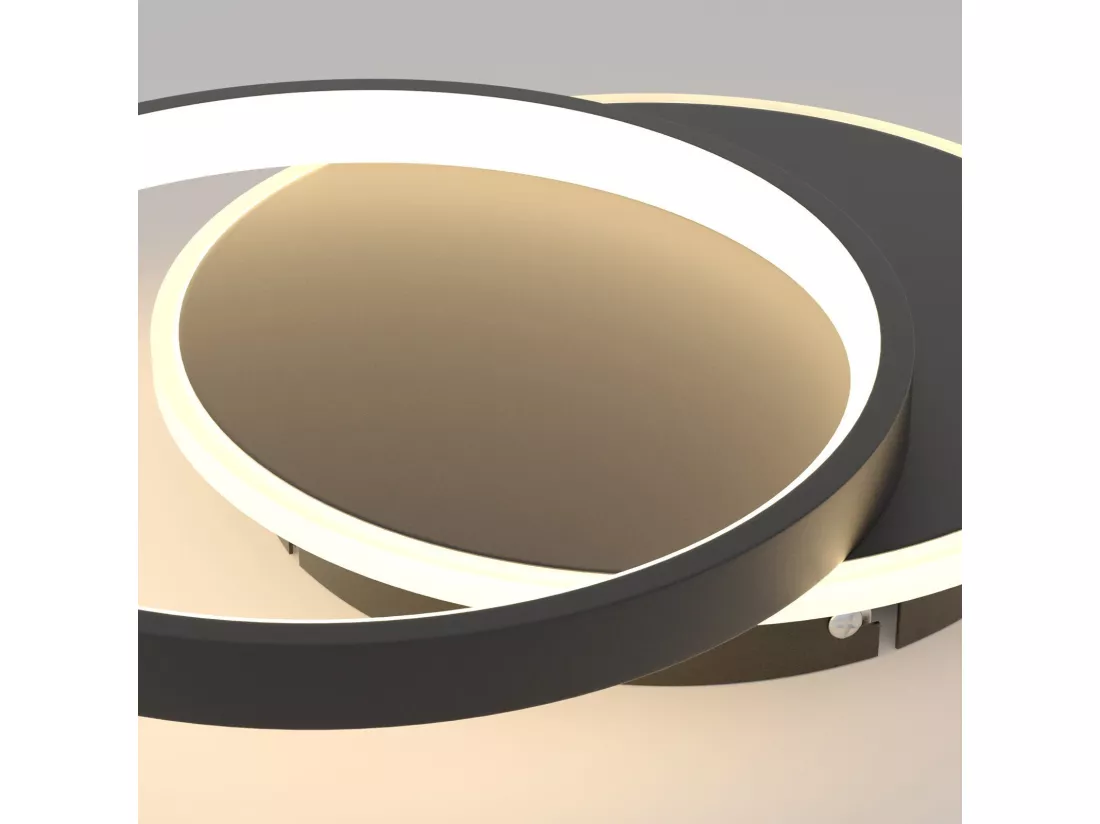 NETTLIFE Plafonnier LED Salon Dimmable Moderne Plafonnier avec télécommande pour le couloir