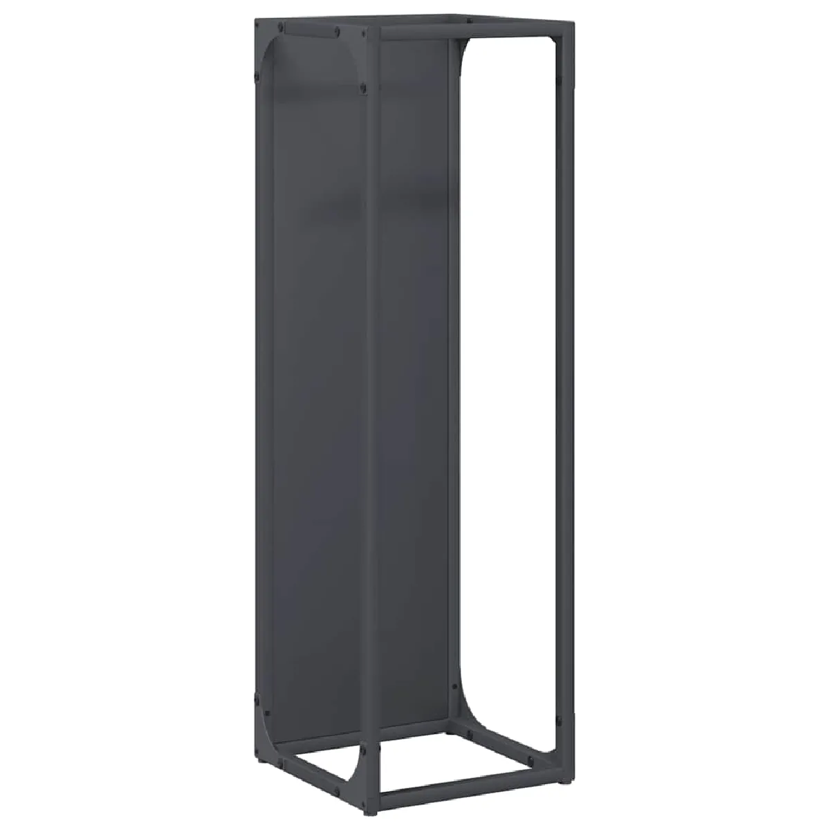 vidaXL Portant de bois chauffage anthracite 25x25x80 cm