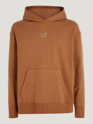 Moletom com capuz e modelagem relaxada com logo exclusivo