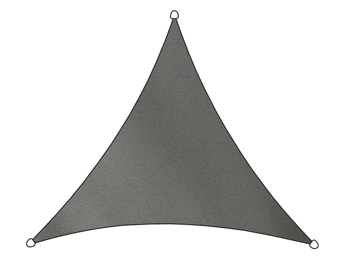 Livn Como driehoek polyester 5 meter schaduwdoek - Grey