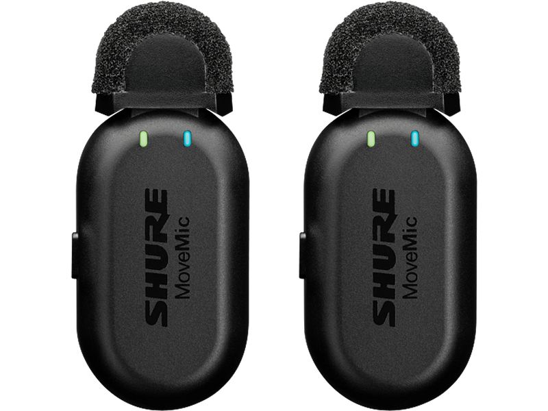 Shure MoveMic Two Set mit zwei Funk-Ansteckmikrofonen