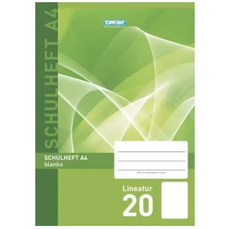 Stylex Schulhefte DIN A4, Lineatur 20, blanco, 3 Stück