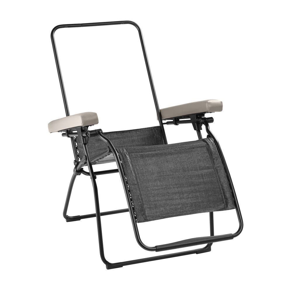 Gepolsterte Zero-Gravity-Relaxliege Oxygène Ginkgo Beige Grege