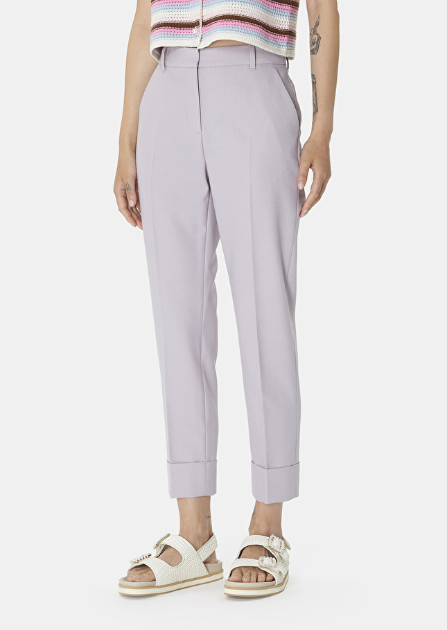 Pantalon Philippaviolet en laine froide