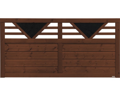 Voortuinhek Konsta Andria 180 x 90 cm bruin