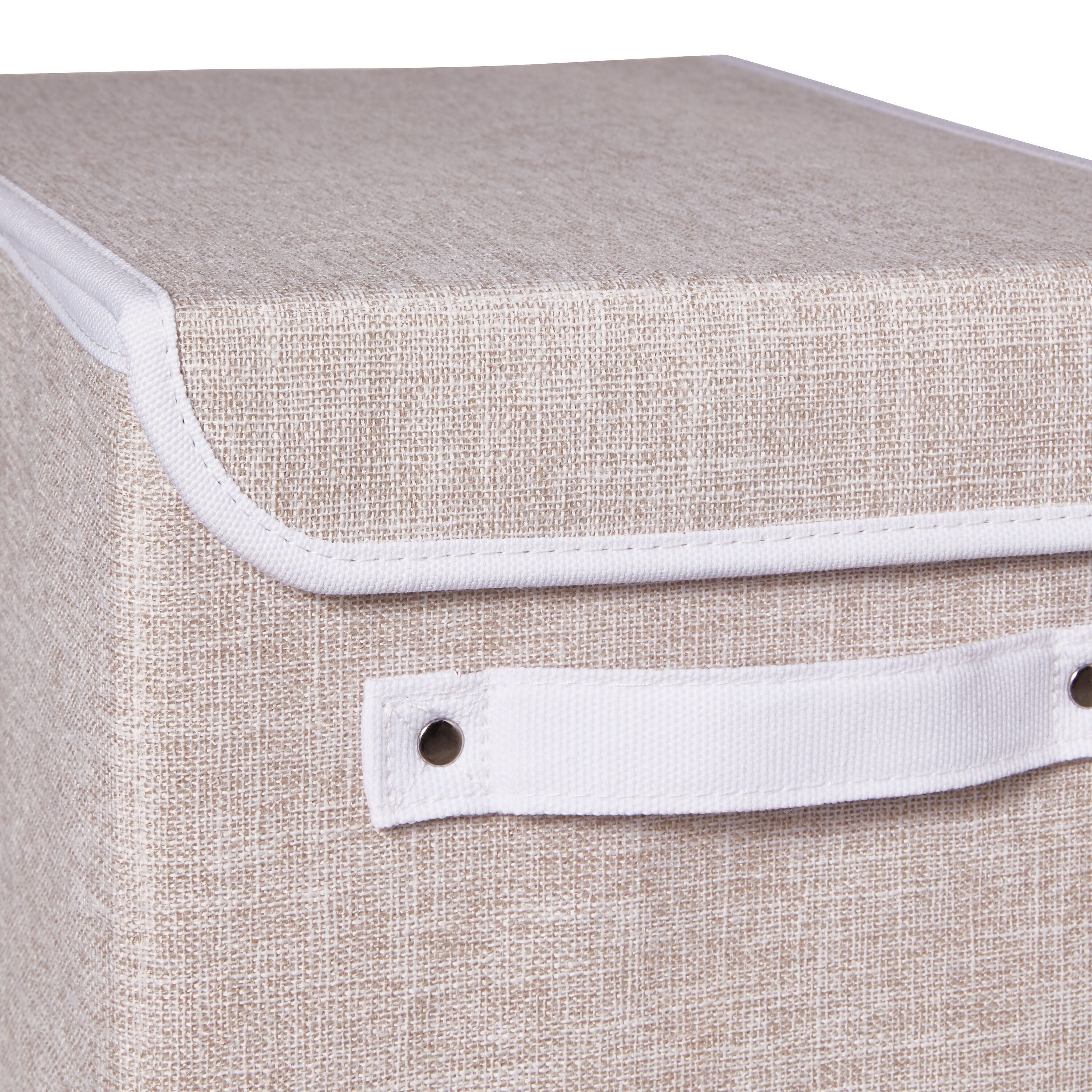 BIANCA Aufbewahrungsbox - Beige / B: 25.0 cm x T: 36.0 cm x H: 20.0 cm