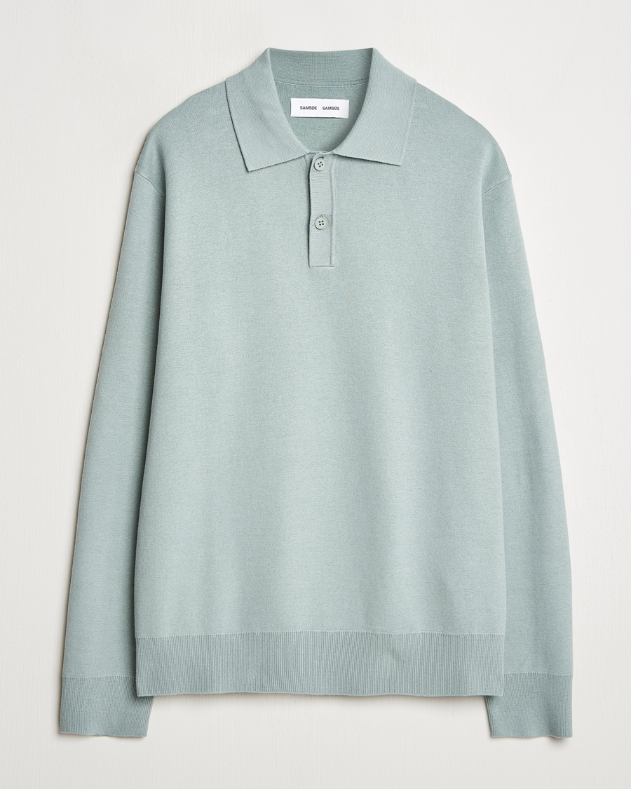 Samsøe Samsøe Nino Knitted Polo Abyss Green