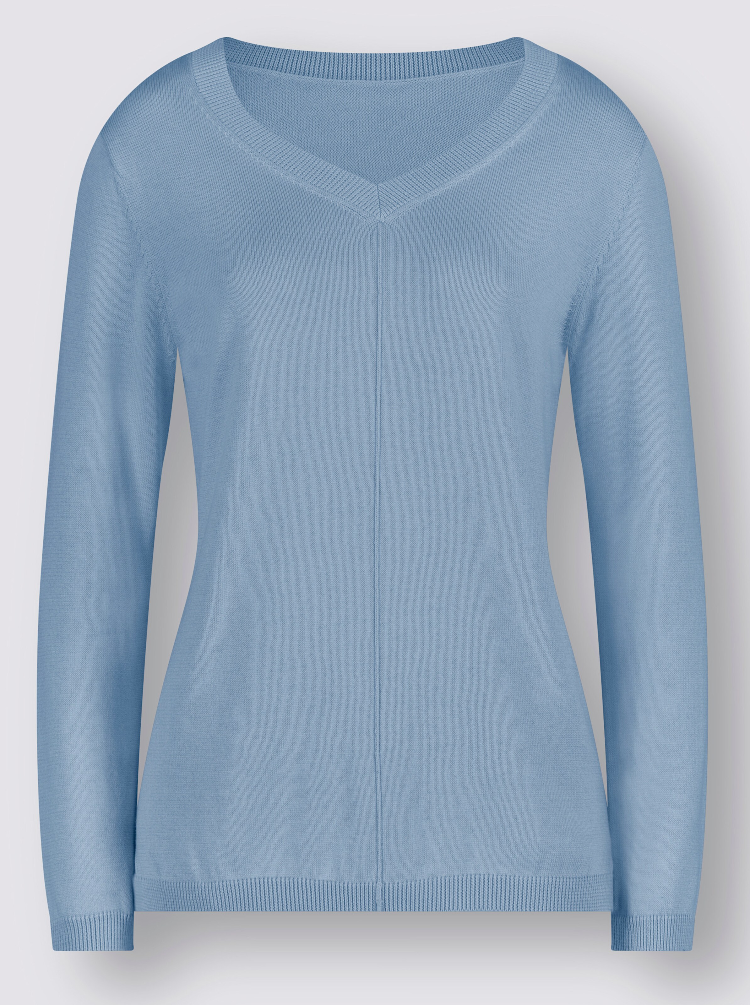 V-Ausschnitt-Pullover