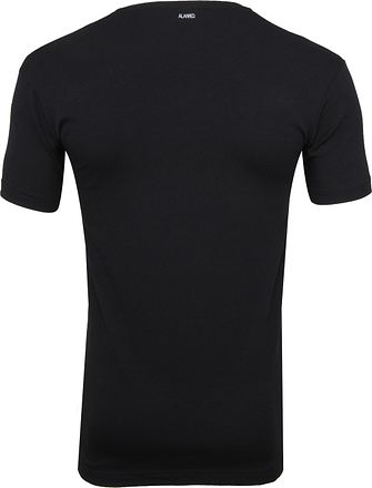 Alan Red T-Shirt V-Neck Stretch Zwart 2-Pack 5601/2P/99 NOV T-shirt Black kopen