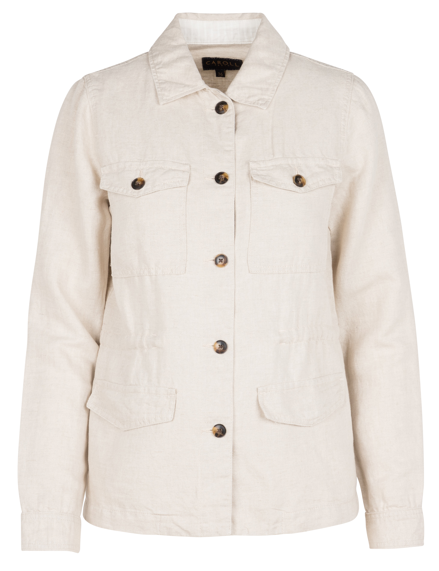 GRACEB - Chemise col classique en lin | Beige