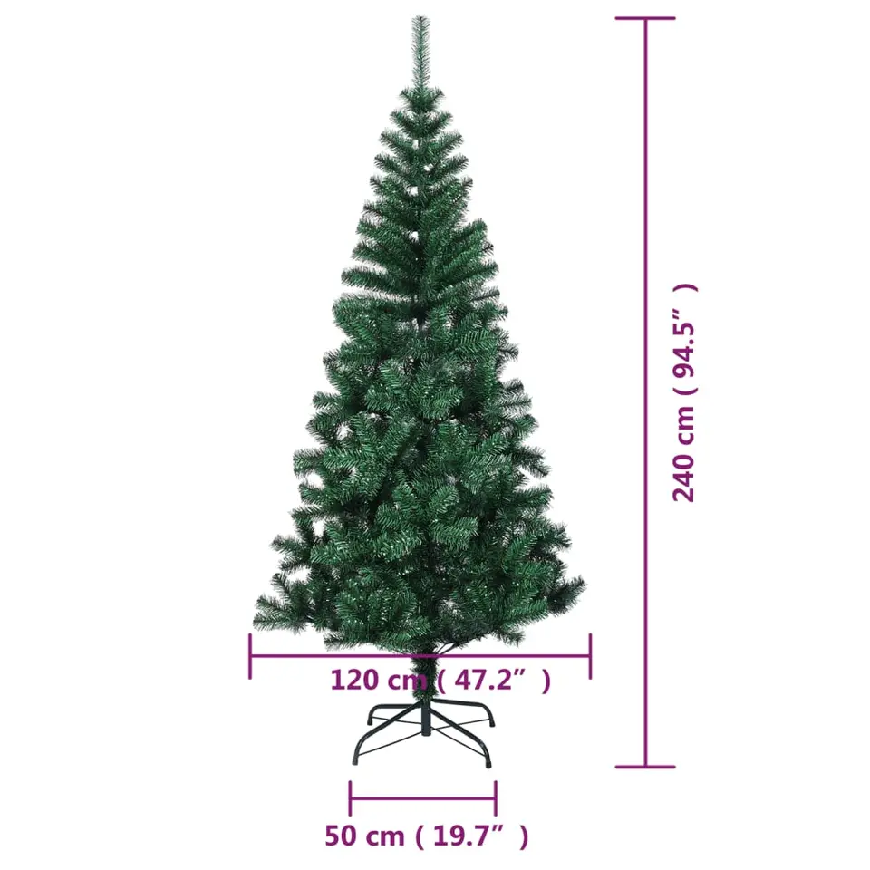 vidaXL - Kerstboom - Groen - 240 x 120 cm